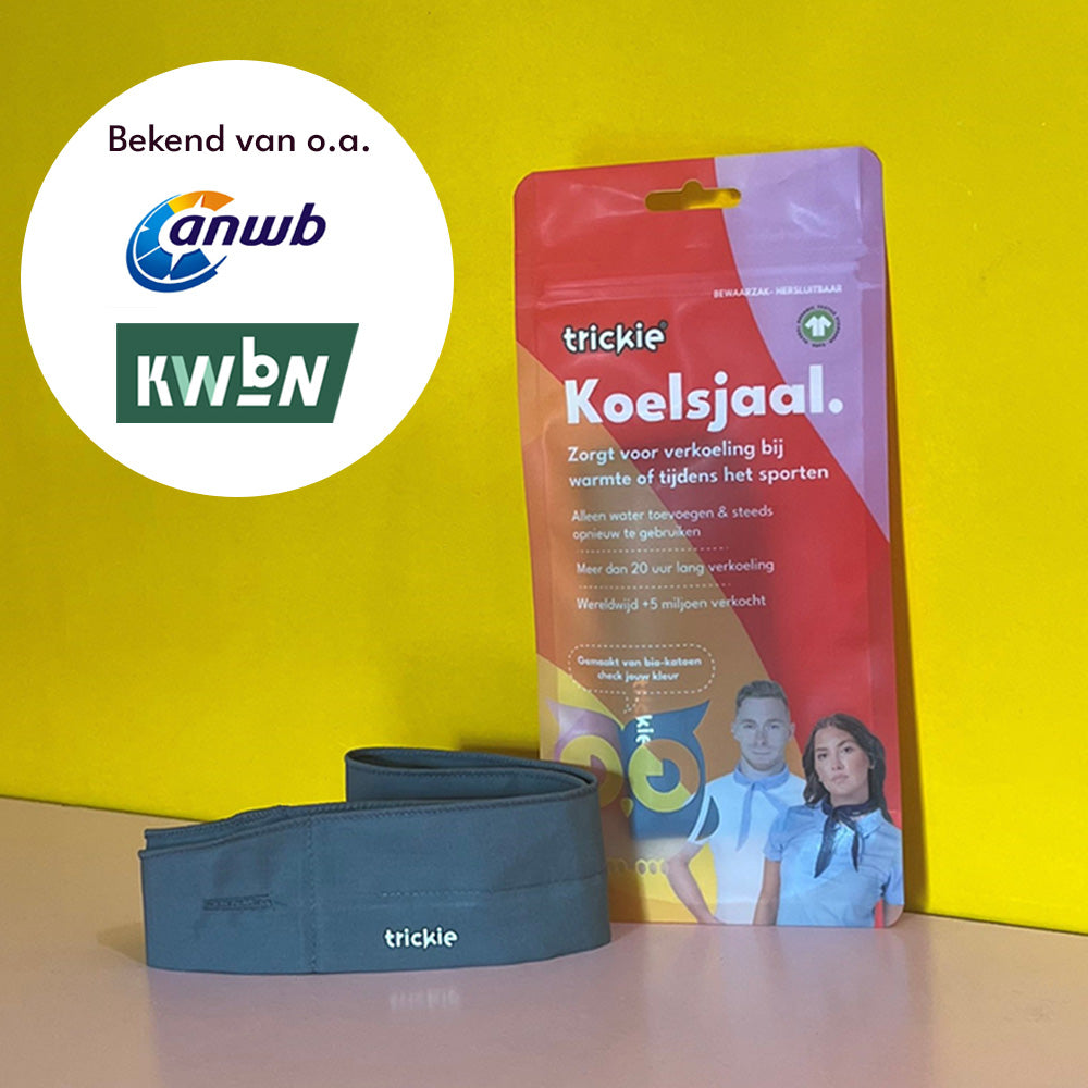 Trickie® cooling scarf middle gray