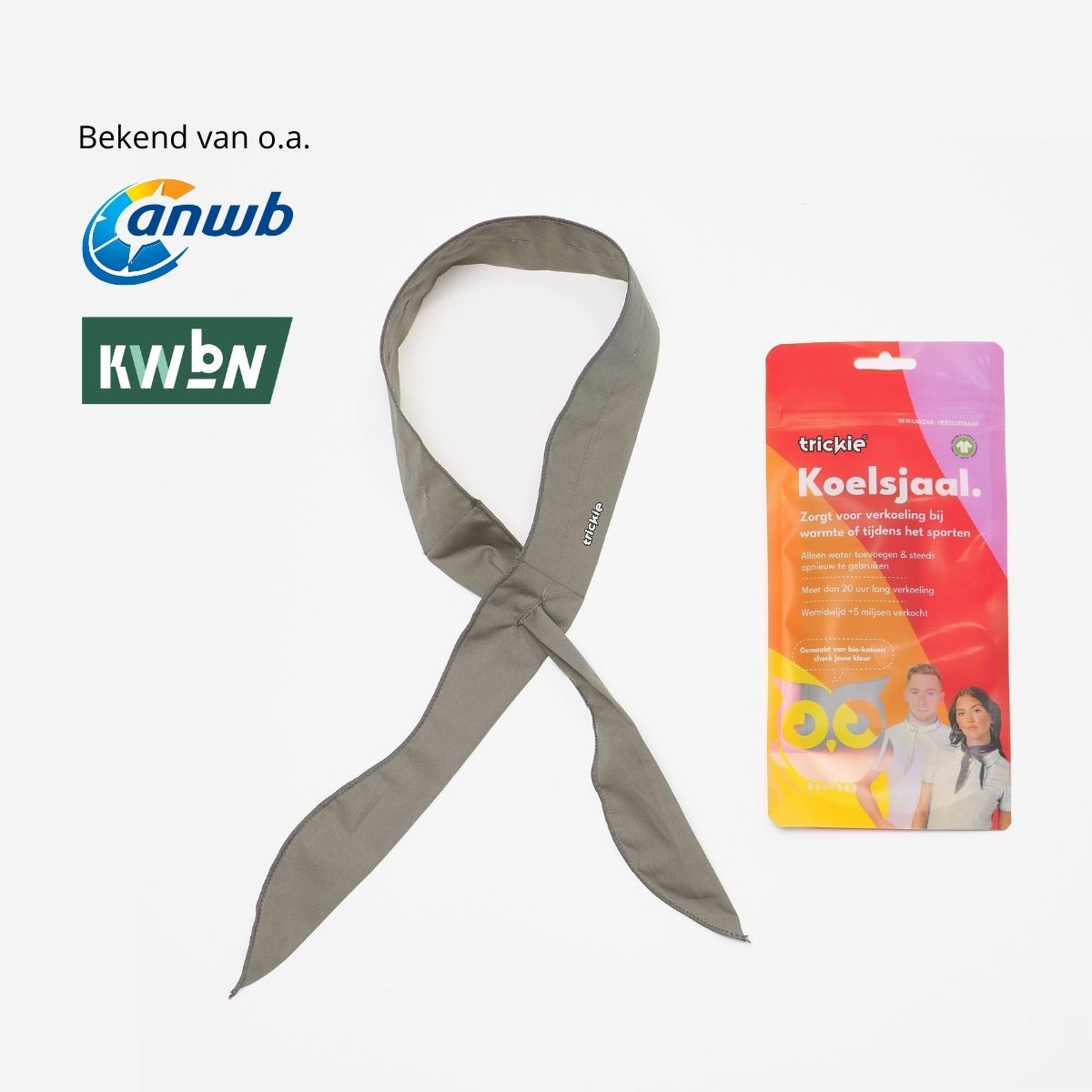 Trickie® koelsjaal Middle Grey